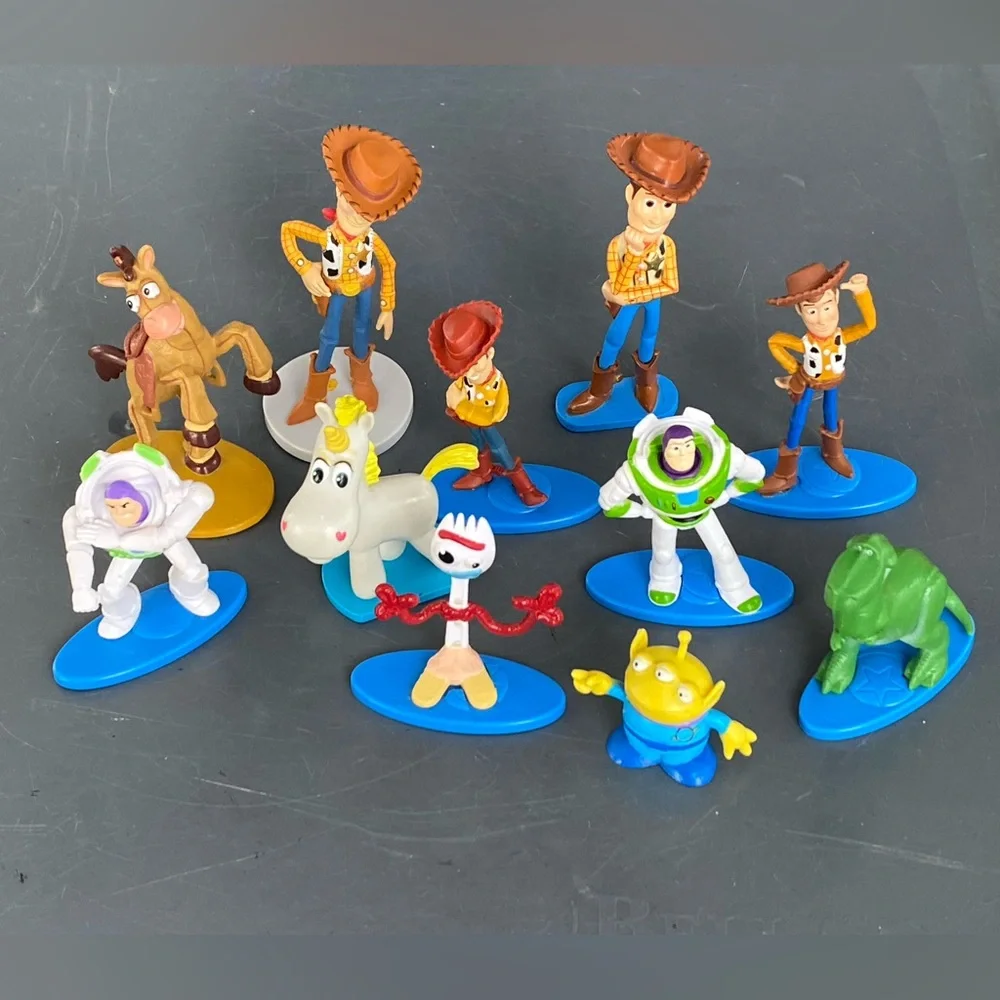 Large Lot 11 Disney Collection Toy Story 3 Mini Figure / Cake Topper Buzz Alien